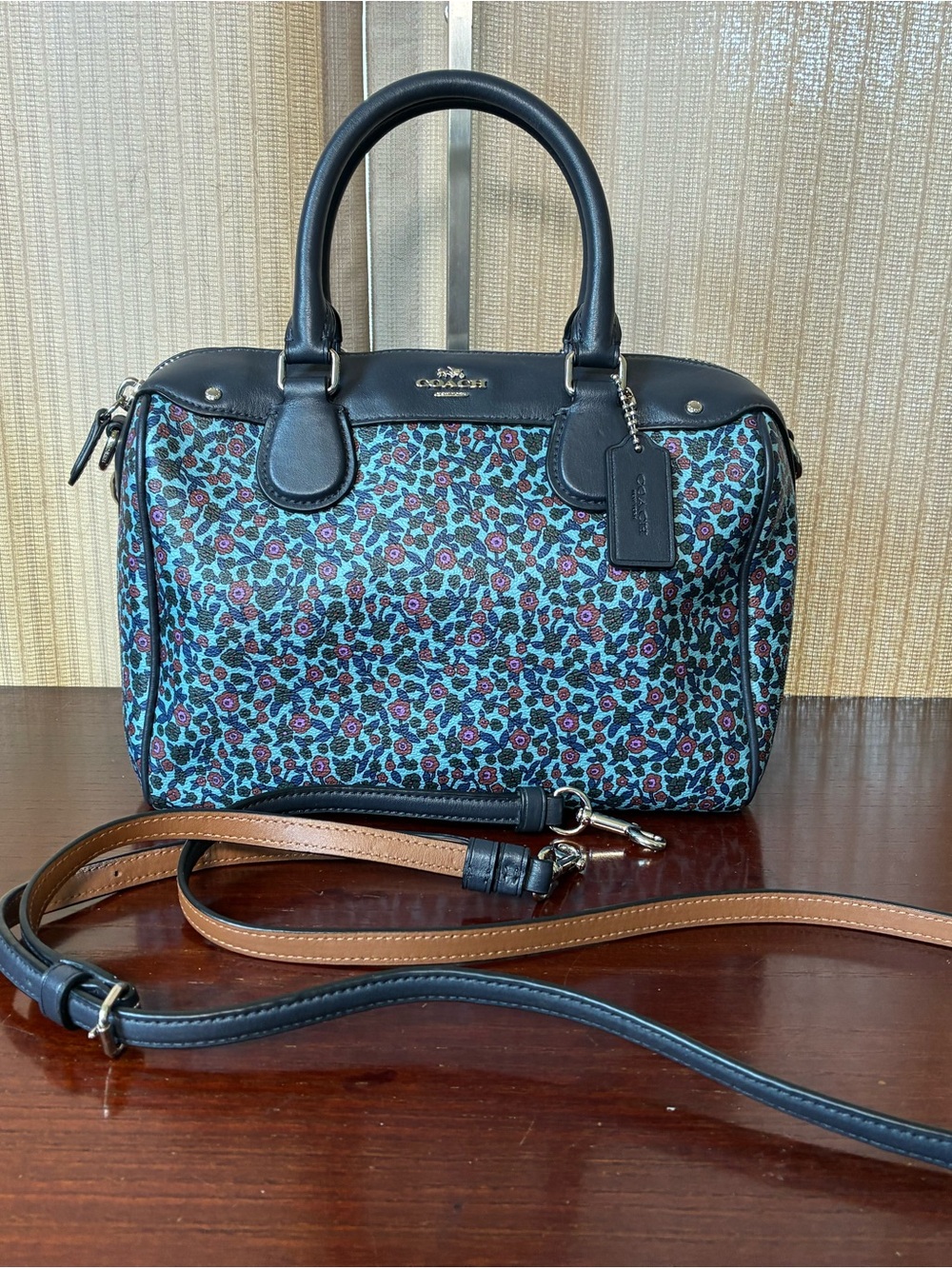 Coach Mini Bennet Floral Satchel